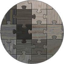 Wooden Jigsaw (Overlapped)